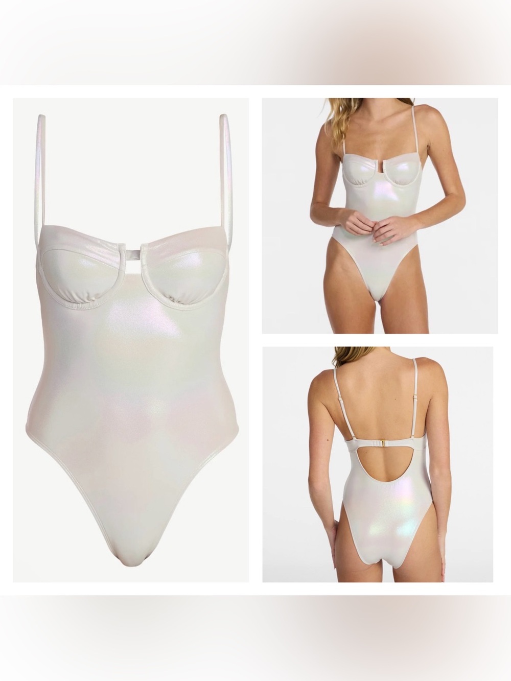 No Boundaries Underwire One-Piece Swimsuit, Women's XL